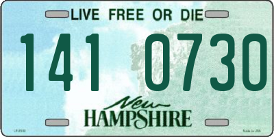 NH license plate 1410730