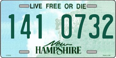 NH license plate 1410732