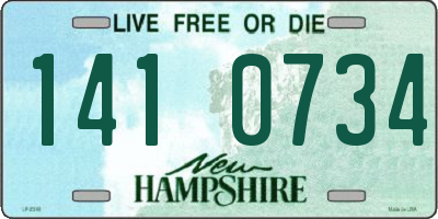 NH license plate 1410734