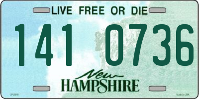 NH license plate 1410736