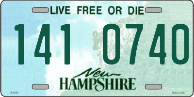 NH license plate 1410740
