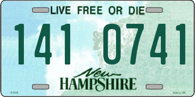 NH license plate 1410741