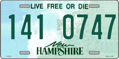 NH license plate 1410747