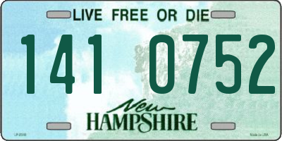 NH license plate 1410752