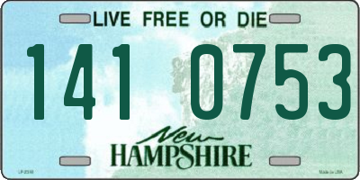 NH license plate 1410753