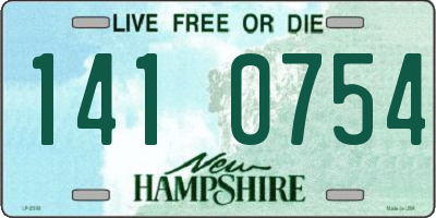 NH license plate 1410754