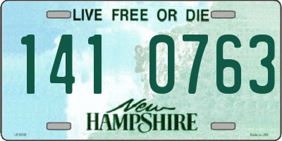 NH license plate 1410763
