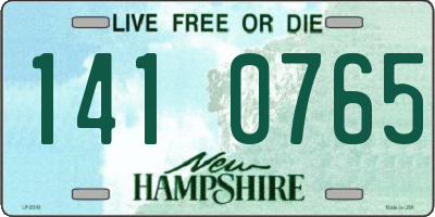 NH license plate 1410765