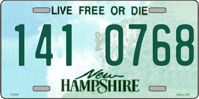 NH license plate 1410768