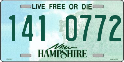 NH license plate 1410772