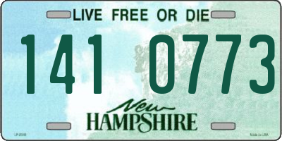 NH license plate 1410773