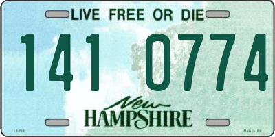 NH license plate 1410774