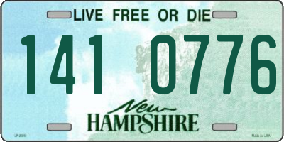 NH license plate 1410776