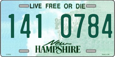 NH license plate 1410784