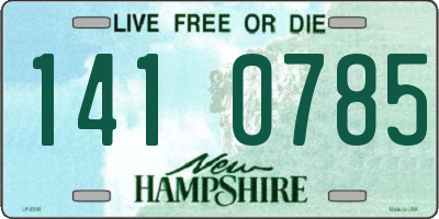 NH license plate 1410785