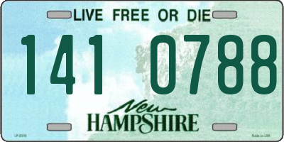 NH license plate 1410788