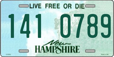 NH license plate 1410789