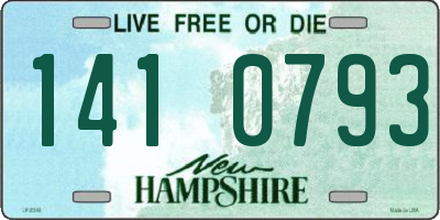 NH license plate 1410793