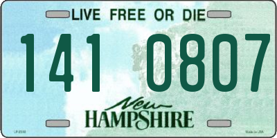 NH license plate 1410807
