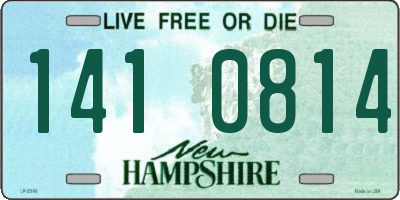 NH license plate 1410814