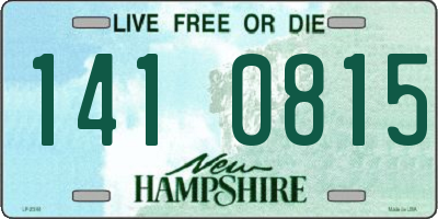 NH license plate 1410815