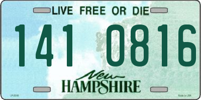 NH license plate 1410816