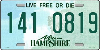 NH license plate 1410819