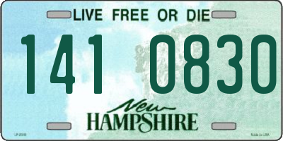 NH license plate 1410830
