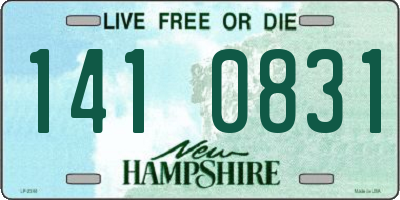NH license plate 1410831