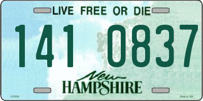 NH license plate 1410837