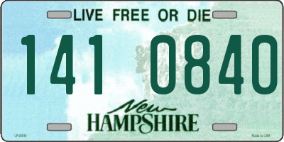 NH license plate 1410840