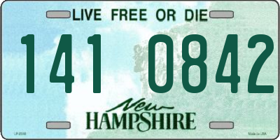 NH license plate 1410842