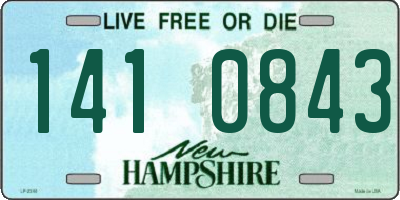 NH license plate 1410843