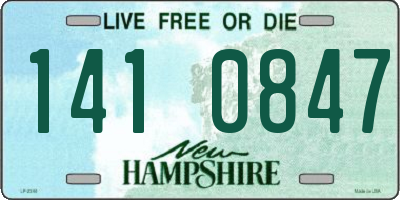 NH license plate 1410847