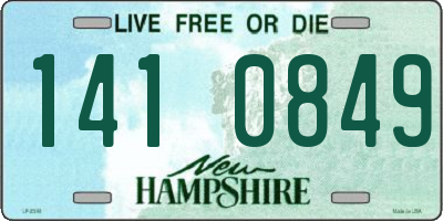 NH license plate 1410849