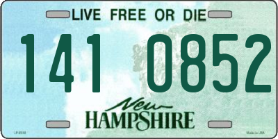 NH license plate 1410852