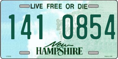 NH license plate 1410854