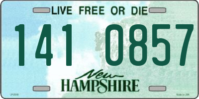NH license plate 1410857
