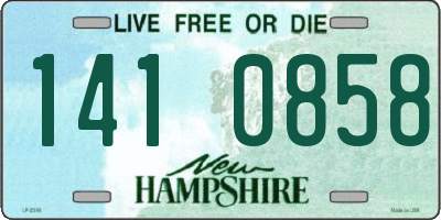 NH license plate 1410858