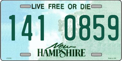 NH license plate 1410859