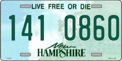NH license plate 1410860