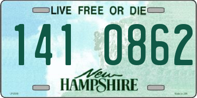 NH license plate 1410862