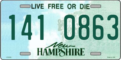 NH license plate 1410863