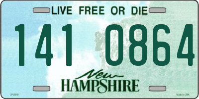 NH license plate 1410864