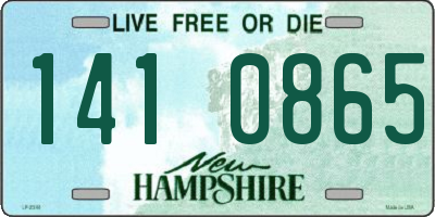 NH license plate 1410865