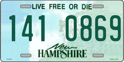 NH license plate 1410869