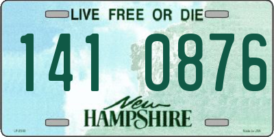 NH license plate 1410876