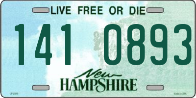 NH license plate 1410893