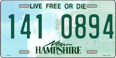 NH license plate 1410894