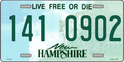 NH license plate 1410902